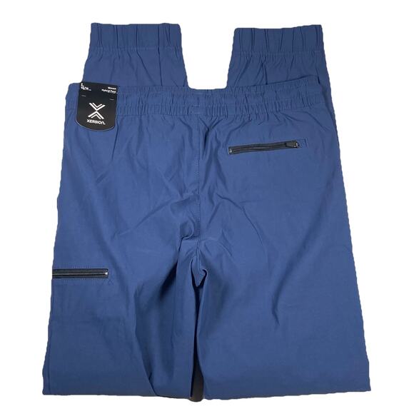 Xersion Joggers Youth Large 14/16 Blue Woven Hybrid Navy Quick-Dri Adjustable - Picture 3 of 6